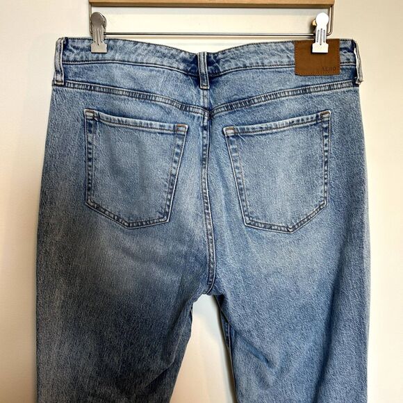 Aeropostale Womens Mid-rise Flare Jeans Size 14 Cotton Casual Light Wash Blue - Picture 12 of 16